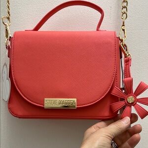 Steve Madden Pink Crossbody Bag with Gold Chain